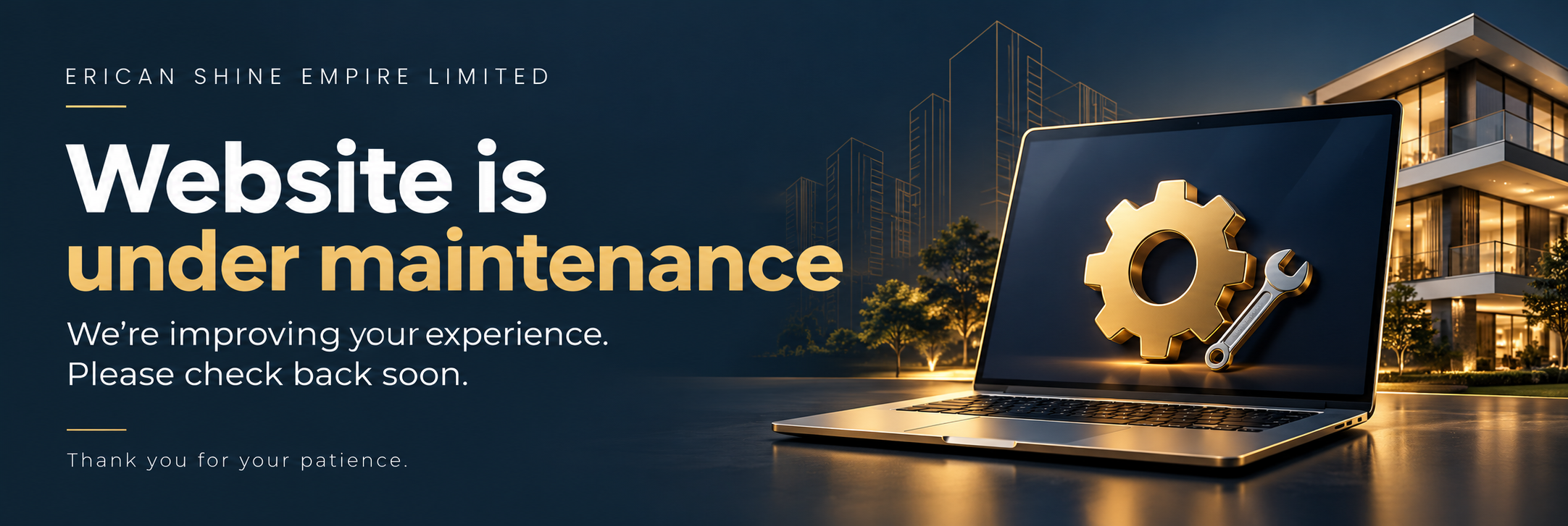 Erican Shine Empire Limited: Website is under maintenance. We’re improving your experience. Please check back soon.